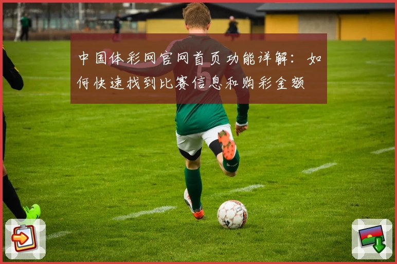 中国体彩网官网首页功能详解：如何快速找到比赛信息和购彩金额